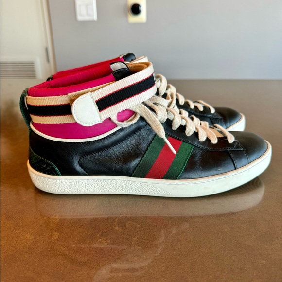 Gucci Shoes - Women’s Gucci high top sneakers.
